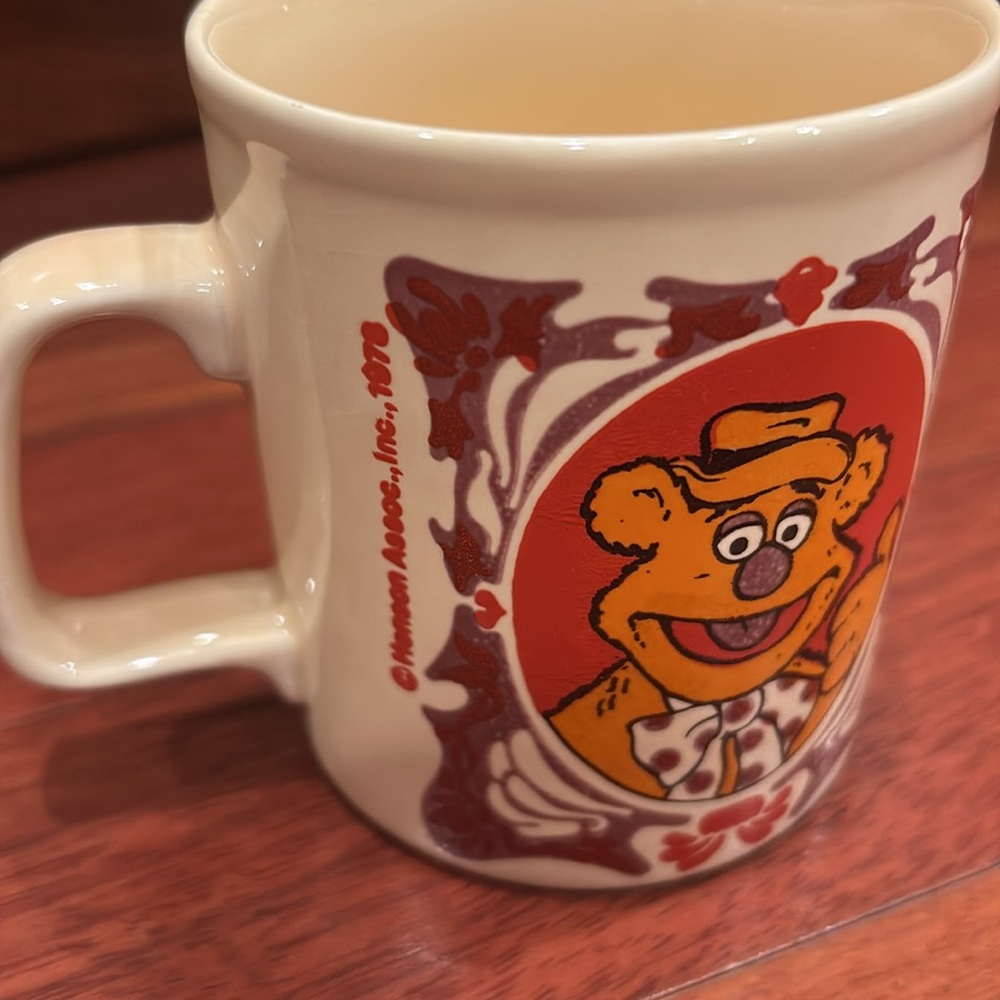 Fozzie bear muppets Vintage Cream and Red Mug with Bear Design - Picture 6 of 8